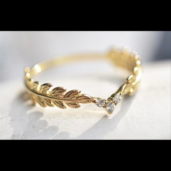 14k Gold plated CZ Ring - Size 7 - Picture 7 of 16